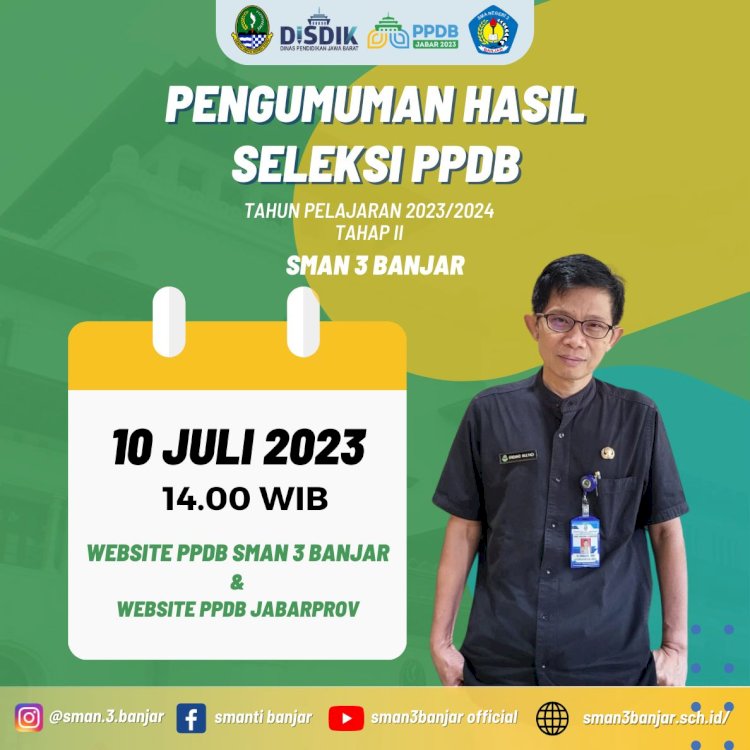 PENGUMUMAN HASIL PPDB SMAN 3 BANJAR TAHAP 2